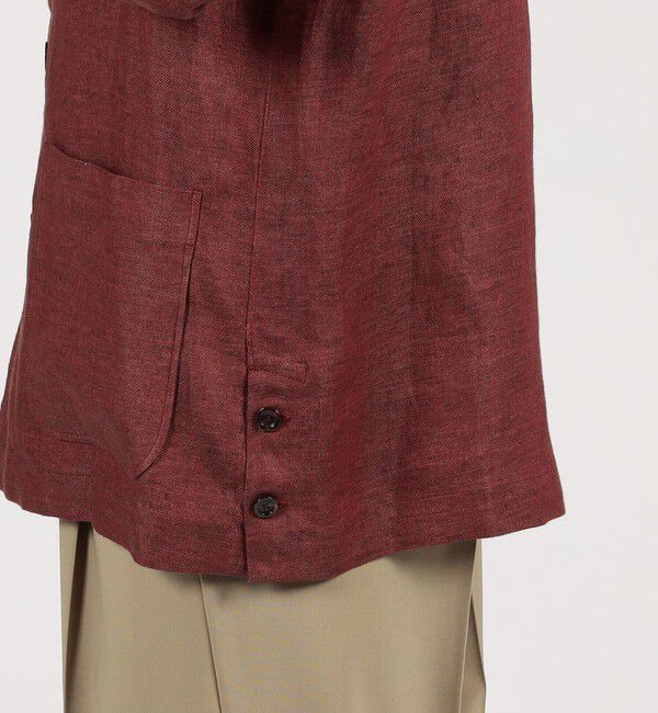 TOMORROWLAND MENS「TOMORROWLAND PILGRIM リネン ハンドカバーシャツ」|ブルゾン・スタジャン|