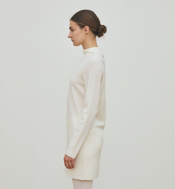 DES PRES「ウーステッドウールファインリブ タートルネックワンピース」|ワンピース|