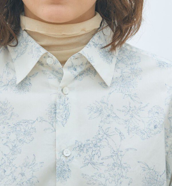 MACPHEE「ブルームプリント レギュラーカラーシャツ」|シャツ・ブラウス|