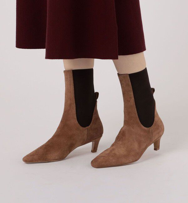 TOMORROWLAND GOODS「NUYOU サイドゴア ミドルブーツ」|ロングブーツ|