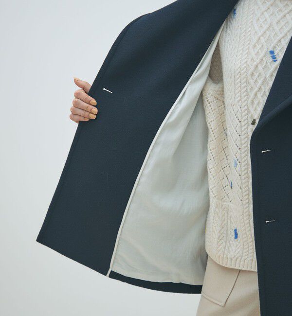 MACPHEE「メルトンビーバー Pコート」|ピーコート|