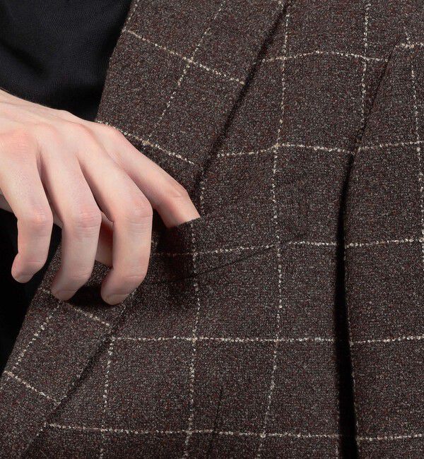 TOMORROWLAND MENS「ウールシルクナイロン シングルブレステッド 2Bジャケット BOTTO GIUSEPPE」|テーラードジャケット|