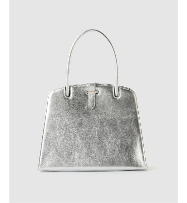  「【blancle/ ブランクレ】M.LETHER one handle formal bag」|ハンドバッグ|シルバー