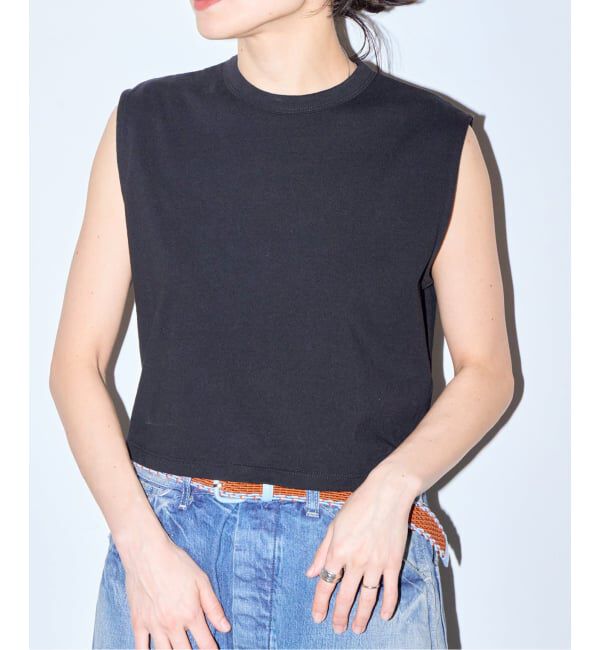  「[THE MOOD] ノースリーブショートTEE」|Tシャツ・カットソー|