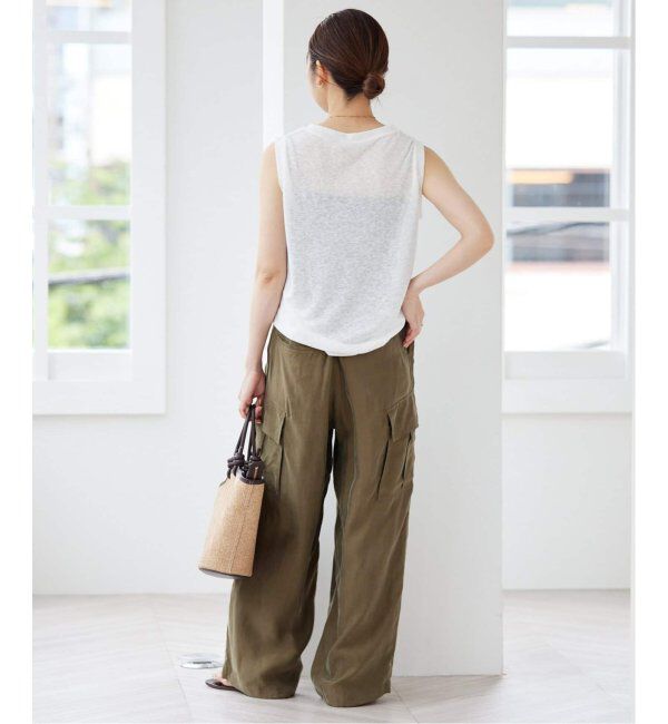 SLOBE IENA「《追加》スラブ天竺ノースリーブTEE」|Tシャツ・カットソー|