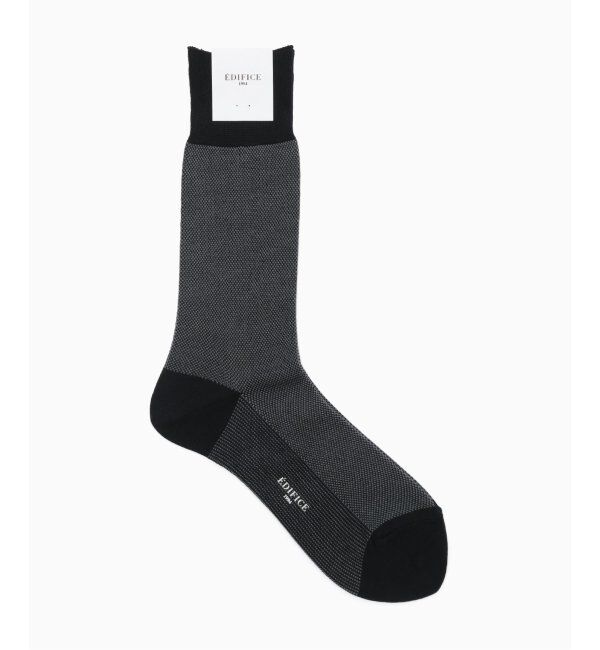 EDIFICE「バーズアイ」|ソックス|グレー