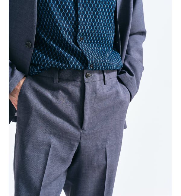 417 EDIFICE「【EVALET / エバレット】 メッシュスリムパンツ　"セットアップ着用可能"」|スラックス|