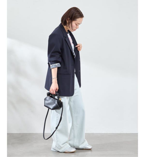 U by SPICK&SPAN「レースボンディングオーバージャケット」|テーラードジャケット|