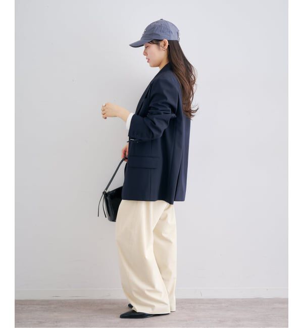 U by SPICK&SPAN「レースボンディングオーバージャケット」|テーラードジャケット|