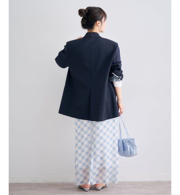 U by SPICK&SPAN「レースボンディングオーバージャケット」|テーラードジャケット|