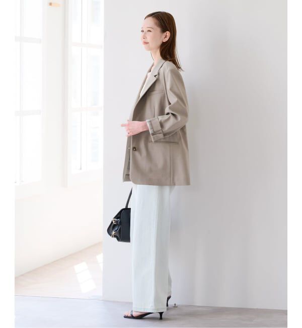 U by SPICK&SPAN「レースボンディングオーバージャケット」|テーラードジャケット|