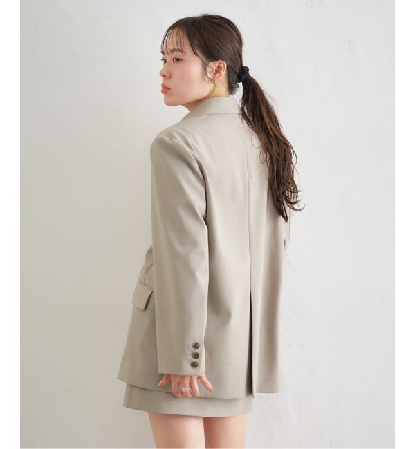 U by SPICK&SPAN「レースボンディングオーバージャケット」|テーラードジャケット|