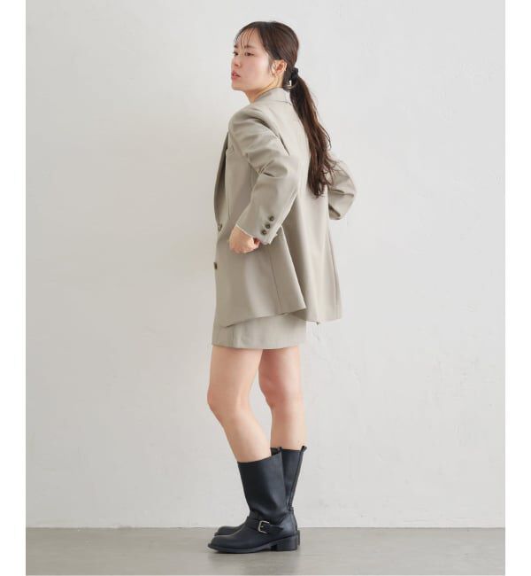 U by SPICK&SPAN「レースボンディングオーバージャケット」|テーラードジャケット|