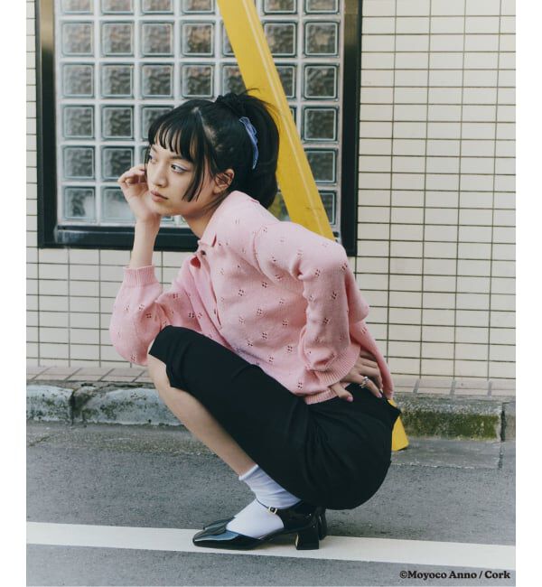  「LE TALON&times;HAPPY MANIA4.5cmスクエアセパレートパンプス」|パンプス|