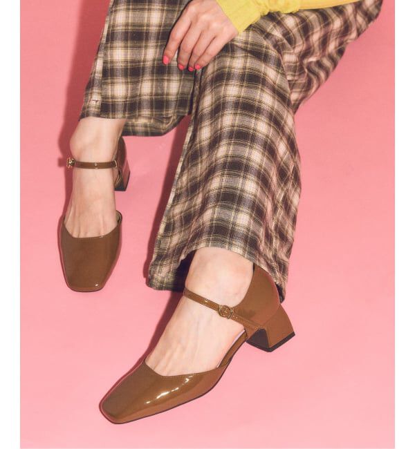  「LE TALON&times;HAPPY MANIA4.5cmスクエアセパレートパンプス」|パンプス|