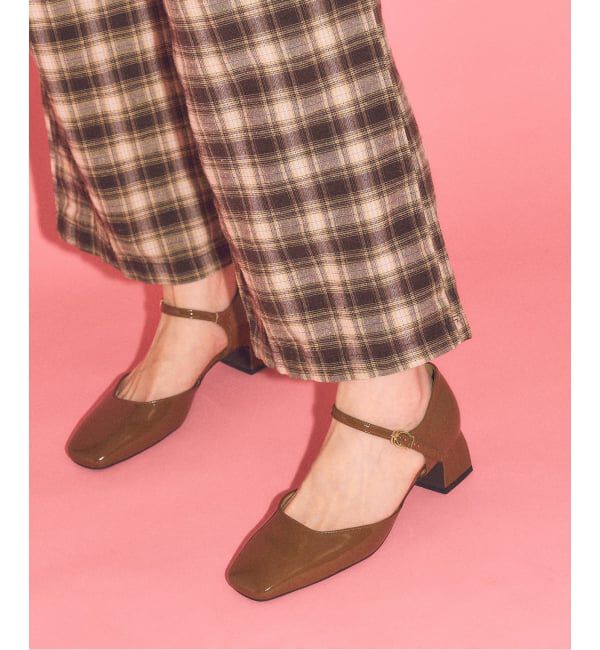  「LE TALON&times;HAPPY MANIA4.5cmスクエアセパレートパンプス」|パンプス|