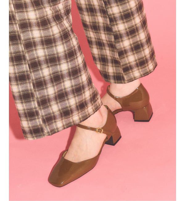  「LE TALON&times;HAPPY MANIA4.5cmスクエアセパレートパンプス」|パンプス|