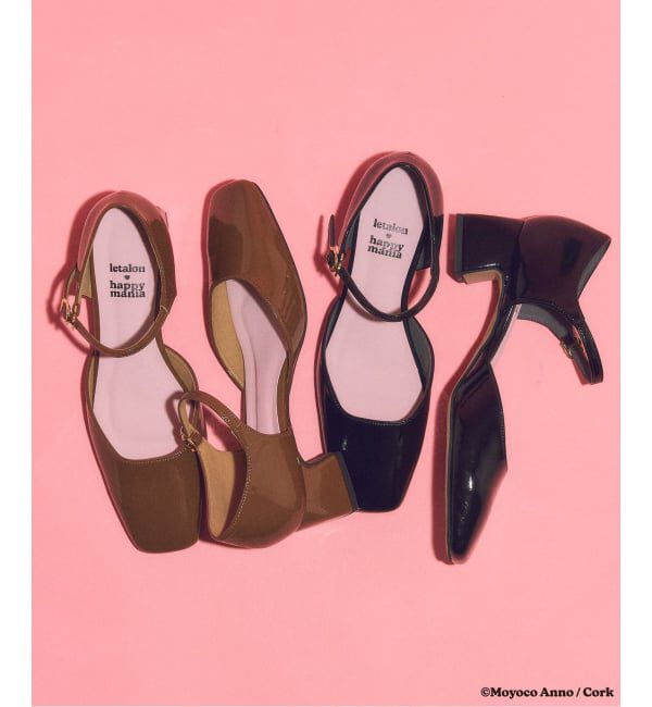  「LE TALON&times;HAPPY MANIA4.5cmスクエアセパレートパンプス」|パンプス|