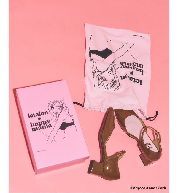  「LE TALON&times;HAPPY MANIA4.5cmスクエアセパレートパンプス」|パンプス|