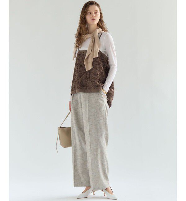 23区「リボンエンブロイダリー キャミソール」|キャミソール|