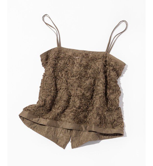 23区「リボンエンブロイダリー キャミソール」|キャミソール|