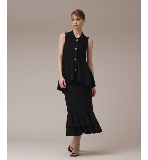 GRACE CONTINENTAL「ビジューニットベスト」|ベスト・ジレ|