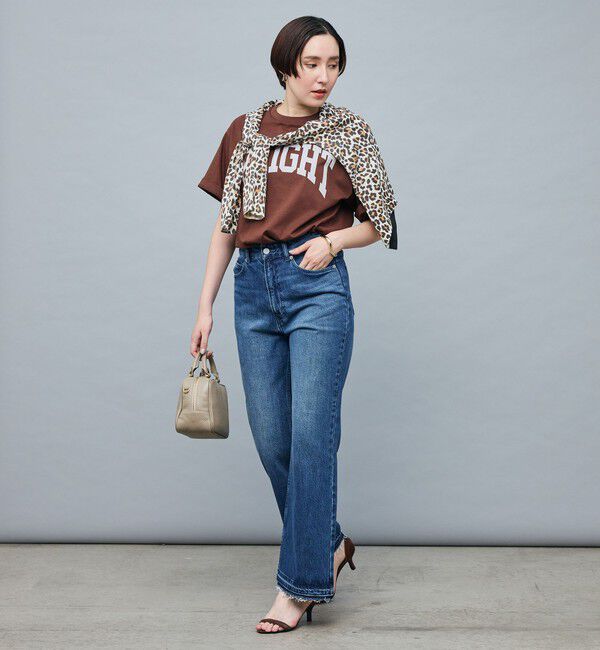 Rie Miller「【RM denim】ハイウエストソフトフレアデニム」|デニム|