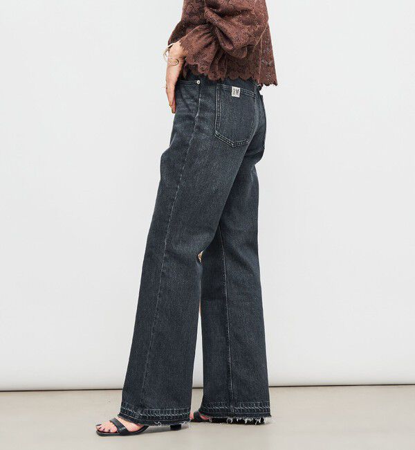 Rie Miller「【RM denim】ハイウエストソフトフレアデニム」|デニム|