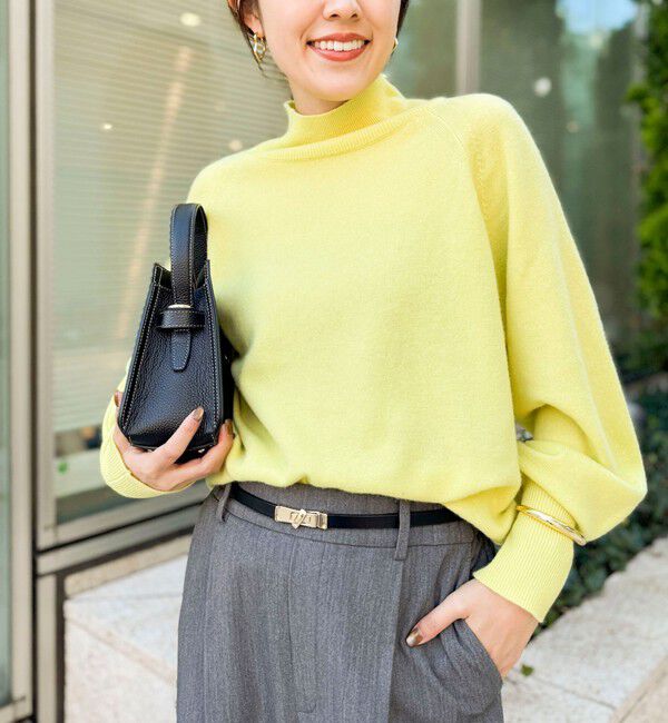 NOLLEY'S「12Gオルティアハイネックプルオーバーニット」|ニット・セーター|イエロー