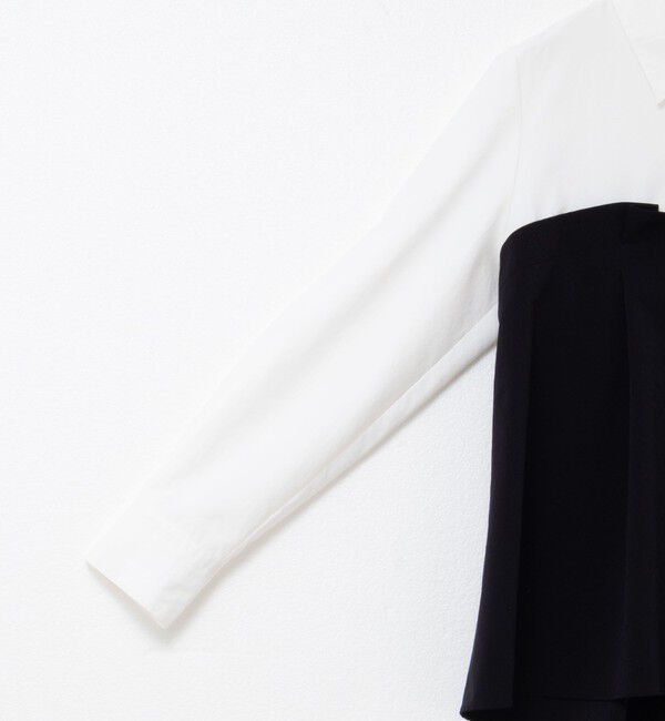 NOLLEY'S「《セットアップ対応》ウォッシャブルビスチェ風切替シャツ」|シャツ・ブラウス|