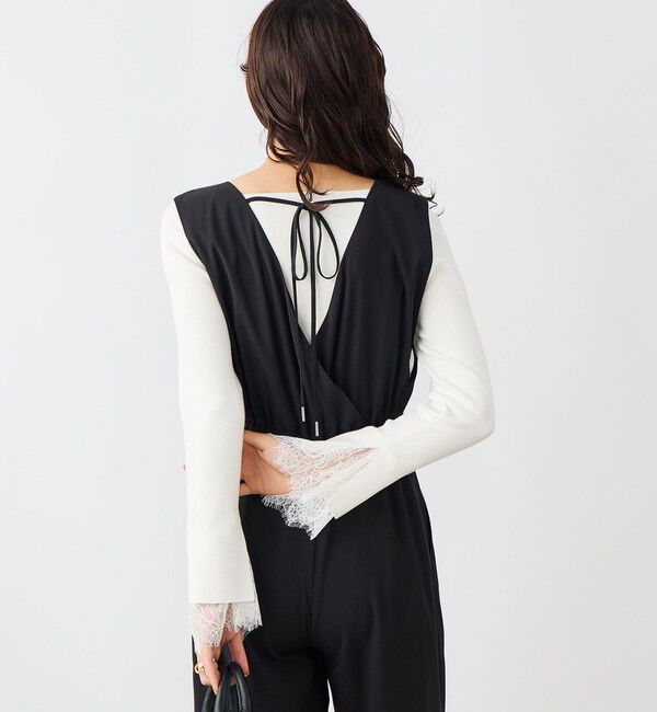 NOLLEY'S sophi「ウォッシャブルバックサテンサロペット」|オールインワン|