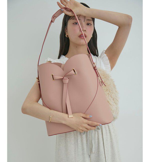 VIS「【A4収納】ハートカットバッグ(ラージサイズ)/追加」|ショルダー・メッセンジャー|