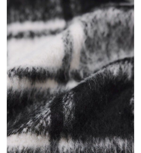 VIS「【アウター総選挙1位】ビッグカラーモモンガシャギーショートコート」|ブルゾン・スタジャン|