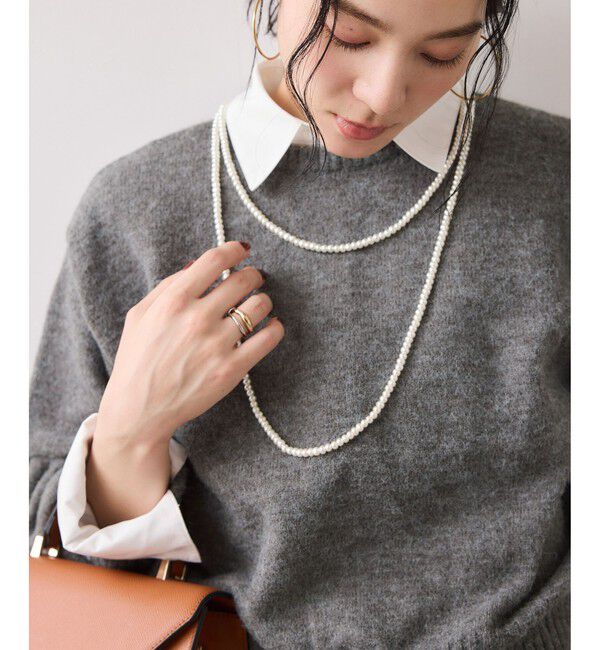 VIS「【WEB限定】裾ジップニットプルオーバー」|ニット・セーター|