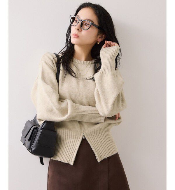 VIS「【WEB限定】裾ジップニットプルオーバー」|ニット・セーター|キナリ(16)