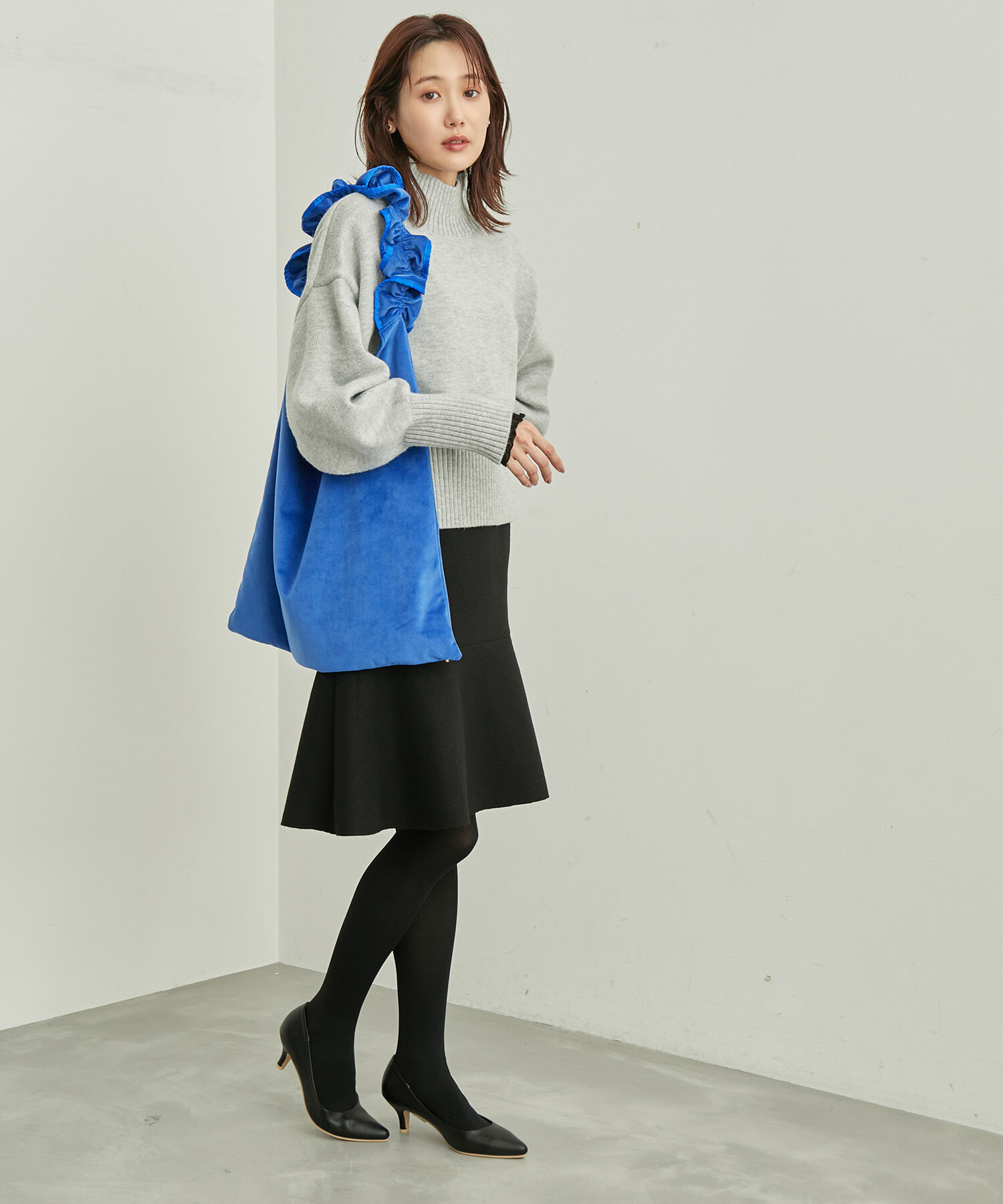 Rope&rsquo;Picnic「【CM着用商品】ジャージメルトンミニ丈マーメイドスカート」|スカート|