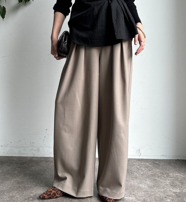  「メランジタックワイドパンツ」|チノ|