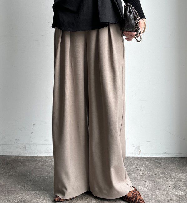  「メランジタックワイドパンツ」|チノ|