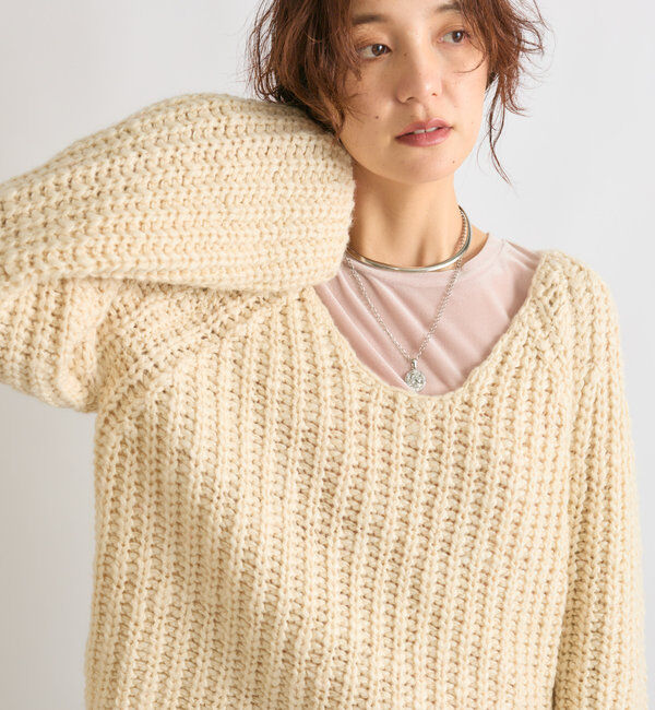  「【1枚でも様になる】シアーベロアロンT」|Tシャツ・カットソー|