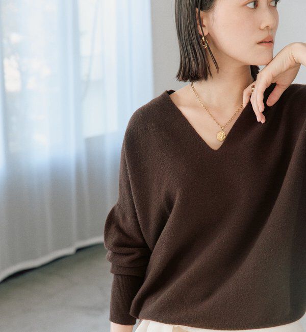  「【リバイバル/新色追加/7色展開】ウール100NEWバックボリュームニット」|ニット・セーター|