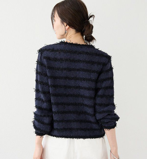  「【上品見え】ツイードショートカーディガン」|カーディガン|
