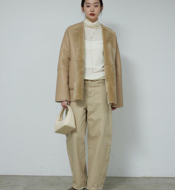  「【新色を加えてリバイバル】リブタートルカットソー」|Tシャツ・カットソー|