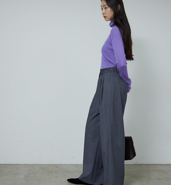  「【新色を加えてリバイバル】リブタートルカットソー」|Tシャツ・カットソー|