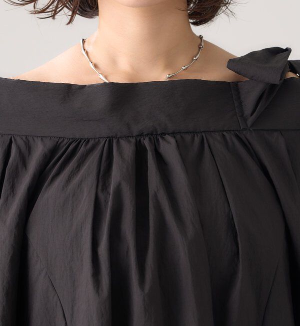  「肩リボンオフショルブラウス」|シャツ・ブラウス|