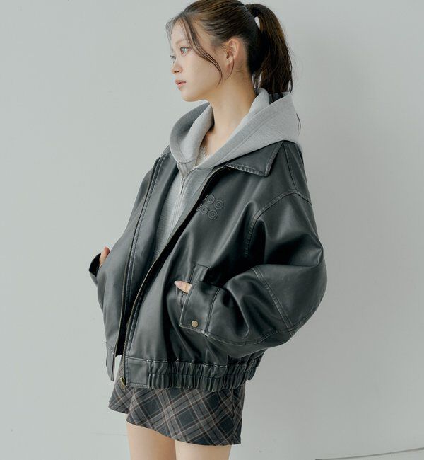  「【セットアップ対応】Wジップボリュームスリーブフードパーカー」|パーカー|