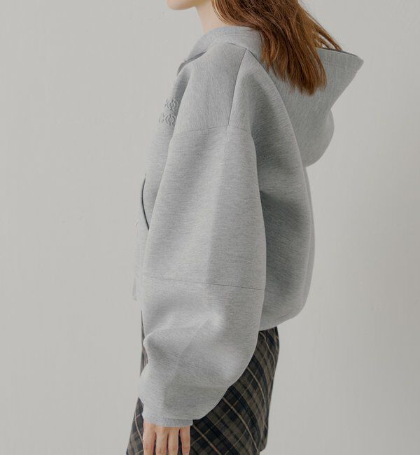  「【セットアップ対応】Wジップボリュームスリーブフードパーカー」|パーカー|