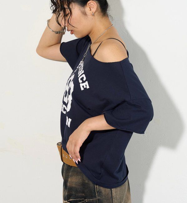  「【新色追加】エリオットオフショルTEE」|Tシャツ・カットソー|