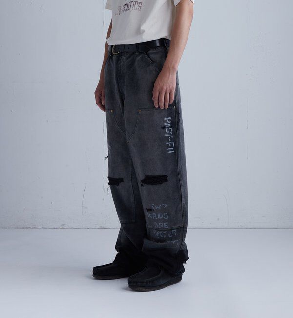  「FromVintage 落書きダックダブルニーパンツ」|チノ|