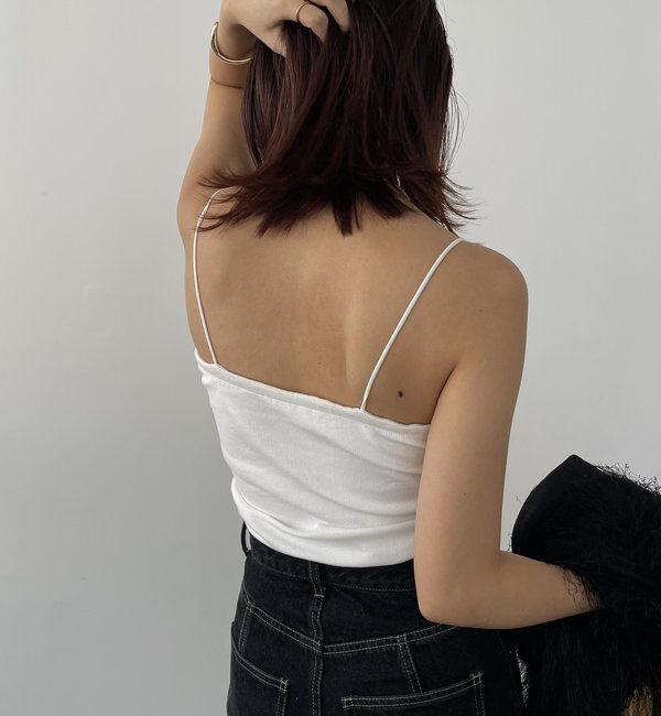  「【S・Mサイズ展開あり】1ストラップカップ付キャミ」|キャミソール|