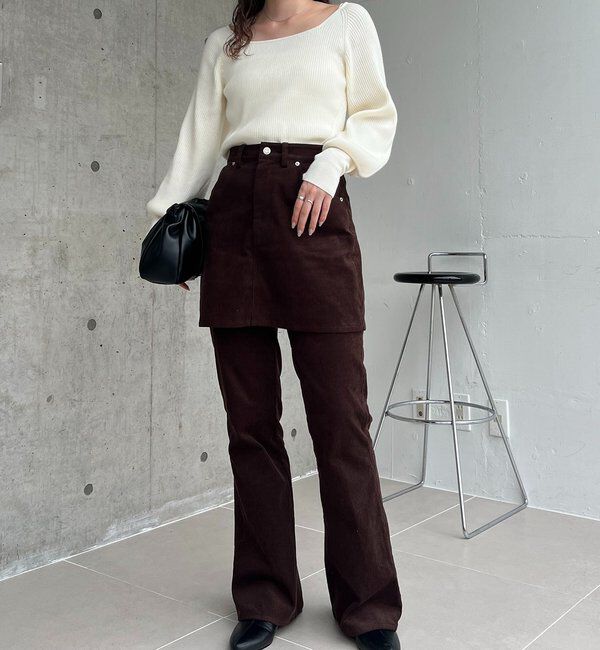  「スクエアパフニット」|ニット・セーター|